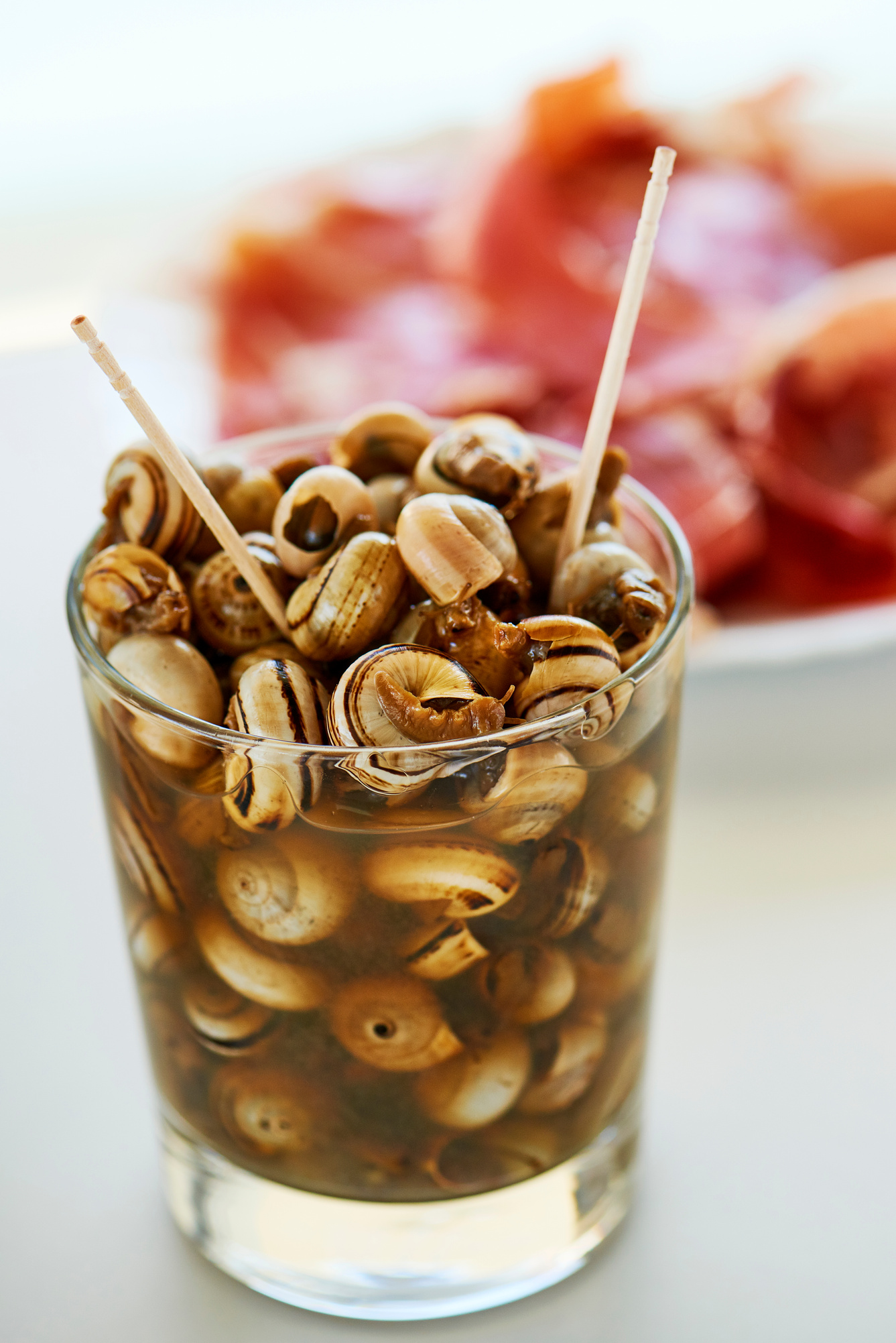Spanish Caracolillos En Caldo, a Recipe of Snails
